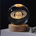 Miniatyrbilde 1 av 5: Glødende Planetarisk Galaxy Krystallkule Nattelykter USB Sengelampe