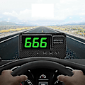 Miniatyrbilde 4 av 5: GPS-hodevisning for bilhastighet