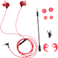 Pikkukuva 1 / 8: Langalliset peli-in-ear-kuulokkeet PC-pelaamiseen, ergonomiset nappikuulokkeet mikrofonilla