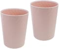 2-pack liten papperskorg i plast med räfflad design för snabb avfallshantering
