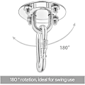 Miniatyrbillede 3 af 4: Rustfrit Stål Øjeplade Snap Hæk Carabiner Skruer Loft