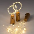 Miniatyrbillede 2 af 5: 6 Styk Flaskelys Korkform 1 Led Miniature Feelygter Til Fest Fødselsdag Bryllup Hjem Bord Dekoration, Varmt Hvidt