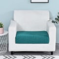 Miniatyrbillede 5 af 5: Ren Farve Tyk Elastisk Sofa Betræk Moderne Minimalistisk Sofa beige