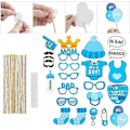 Pikkukuva 2 / 5: Poikavauvan Baby Shower -setti, Koristeet, Lipun, Rekvisiitat ja Pomponit