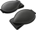Solglasögonbågar för bilvisir, 2-pack PU-läder Magnetiska glasögonfästen Glasögonram