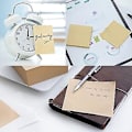 Miniatyrbillede 3 af 5: 6 stk. Linjerede Sticky Notes 80 Ark Hvide Kraft Notes