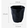 Miniatyrbilde 3 av 4: Mini søppelbøtte, uregelmessig form, søppelbøtte, resirkuleringsbøtte, søppelbøtte i plast, skrivebords oppbevaringsboks, egnet for hjem, kontor, bil
