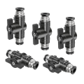 Miniatyrbillede 1 af 5: Kompatibel med Pneumatisk Stikforbindelse Luftledning Hurtig Buc8 Rør Slangeventil (8mm)