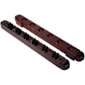 Miniatyrbillede 5 af 5: En Sæt Pool Cue Rack Vægmontering Stick Rack Træ Billiard Holder Stativ