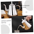 Miniatyrbillede 3 af 7: Rustfrit stål tekande med si, kedel til te, kaffe, ml kedel til kontoret