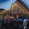Miniatyrbild 2 av 5: LED Isbelys 3m 256 LED Solcells-drivna Gardinlampor