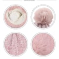 Miniatyrbilde 4 av 4: Dame Faux Fur Strikket Lue med Fleecefôr Vintervarm Ushanka Lue Beanie Skikappe White