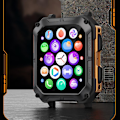 Miniatyrbillede 2 af 4: Bluetooth Opkald Vand- og Støvtæt Udendørs Sports Smartwatch med Trinoptælling, Puls- og Blodiltmætningsovervågning Tarnish (black silicone)