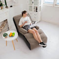 Miniatyrbillede 1 af 3: Foldbar Oppustelig Recliner med Armlæn - (Ingen Luftpumpe) (Khaki)