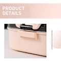 Miniatyrbild 4 av 5: 304 Rostfritt Stål Lunchbox Läcksäker Bento Rosa