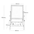 Miniatyrbilde 5 av 5: Justerbar Tegnebrett for Barn, Foldbar Magnetisk Trepanel