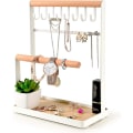Miniatyrbilde 1 av 5: Smykke Stativ Holder. Lagdelt Halskjede Hengende Ring Organizer Ørepynt