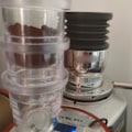 Miniatyrbillede 4 af 5: 58,4 mm Dosering Ring Brygningskopper Kaffe Sniffing Kande Pulver Feeder Tank Kaffe Tamper Espresso Cafe