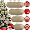 Miniatyrbild 2 av 5: 24 st julpapperskulor 3,15 tum Omålade Tomma Bollprydnader Hantverksmaterial