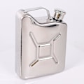 Miniatyrbillede 1 af 2: Luksuriøs Lille Udendørs Hip Flask Kunst Bærbar Metal Hjem Whisky Hip Flask Bordtilbehør
