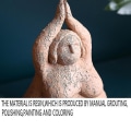 Miniatyrbillede 4 af 5: Abstrakt Fed Dame Pige Figur Dekoration Keramik Håndværk Hjem 1f