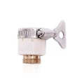 Miniatyrbillede 4 af 4: Silikon Universal Connector Bilvask Vandpistol Connector Lås Rør Hurtig Connector Engros Vaskemaskine Connector (1 stk, Hvid)