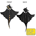 Pikkukuva 2 / 3: Toothless-asu: Viitta ja Hattu Black