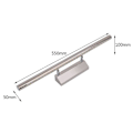Miniatyrbilde 5 av 5: 11W LED Speillampe i Rustfritt Stål, Roterbar og Vanntett