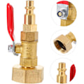 Miniatyrbillede 4 af 8: Udblæsningskobling Adapter Slangekoblinger Hurtigudløsning til Sprinklersystemer Anti-deformation
