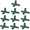 Miniatyrbillede 2 af 5: Plastikbelagte Canes Connector til Havekonstruktioner/støtter Bur/frugtbur/netrammer/hegn, Drivhusramme Møbelbygning Connector