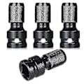 Miniatyrbild 1 av 4: 4 st Impact Adapter 1/2 Kvadratdrivning till 1/4 Hexskaft Socket Adapter
