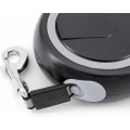 Miniatyrbilde 4 av 5: 8m Utvidbar Hundeleie, Utvidbar Hundeleie For Store Hunder, Utvidbar Hundeleie, Automatisk Treningsleie For Hunder Opp Til 110 Lbs/50 Kg, Grå