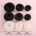 Pikkukuva 4 / 4: Hiusdonitsi-setti lapsille, 3 kpl Chignon-hiusdonitsiä - 6cm