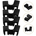 Miniatyrbillede 8 af 8: Begynder Spisepinde Trænere 10 stk Genanvendelige Spisepinde Holder Clips Sort