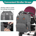 Miniatyrbillede 5 af 5: Babyble Changingtaske Multifunktionel Vandafvisende Rejseble Diaper Rygsæk Dark Gray