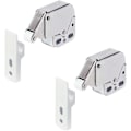 Pikkukuva 1 / 5: Mini Latch Automaattinen Jousilukko (2 kpl, Valkoinen)