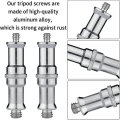 Miniatyrbilde 3 av 5: Kameraskrue-adapter, standard 1/4 til 3/8 tommer metall hann-konvertering gjenge-skrue-adapter spigot stud