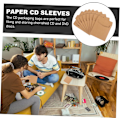 Pikkukuva 6 / 8: CD-kantolaukku 50 kpl CD-kotelo Kraft-paperista CD/DVD-säilytykseen, tukeva ja helppokäyttöinen