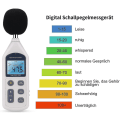 Miniatyrbillede 5 af 5: Digital Lydniveau Måler 30~130 Db Håndholdt Decibel Støj Måling Tester Decibel Data Logger Med Tid Usb Data Analyse Db Monitor Til Industri