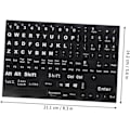 Miniatyrbilde 4 av 8: 2 Ark Universelle Engelske Tastaturklistremerker Komplett Sett
