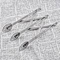 Miniatyrbillede 2 af 5: Dej Cutter Kagedeler, Rustfrit Stål 3 Hjul Justerbar Dej Hjul, Multifunktionel Rustfrit Stål Dejdeler Skærehjul Pizza Cutter Ty-