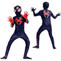 Miniatyrbillede 2 af 4: Spider-Man: Across The Spider-verse Kostume Til Børn Morales Jumpsuit Fancy Up Perf 4-5 Years