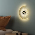 Pikkukuva 4 / 5: 1-lamppuinen 41 cm seinävalaisin LED-kellodesign