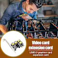 Pikkukuva 4 / 4: PCI Express 1x - 16x Virtalähdettävä Riser-Sovitin Kortti USB