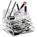 Miniatyrbillede 4 af 4: Klar Akryl Makeup Organiser Opbevaringsstativ 2 Lag