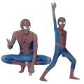 Miniatyrbild 3 av 5: Superhjälte Bodysuit Män Vuxen Prestanda Kostym Fancy Up 170