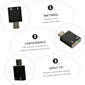 Miniatyrbilde 4 av 8: Ekstern Lydkort 7.1 Stereo Lydadapter Mikrofon Hodetelefonkontakt Ingen Drivere Kreves