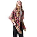 Miniatyrbilde 3 av 4: Mote-sjal og skjerf for damer, vinter, damer skjerf, pledd-skjerf for kvinner, tartan-skjerf