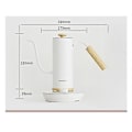 Miniatyrbillede 4 af 4: Temperaturstyret Elektrisk Kaffekande i Rustfrit Stål