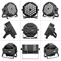 Miniatyrbilde 5 av 5: LED-strobelys for scene med 36W UV-svartlys, 36 LEDer